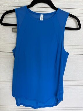 Lululemon Blue Women's Athletic Tank Top Size 4 EUC